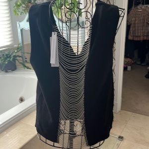 Alice + Olivia new camisole with silver chain back